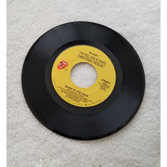 The Rolling Stones 80s vintage vinyl 45 Emotional Rescue - Picture 5 of 7